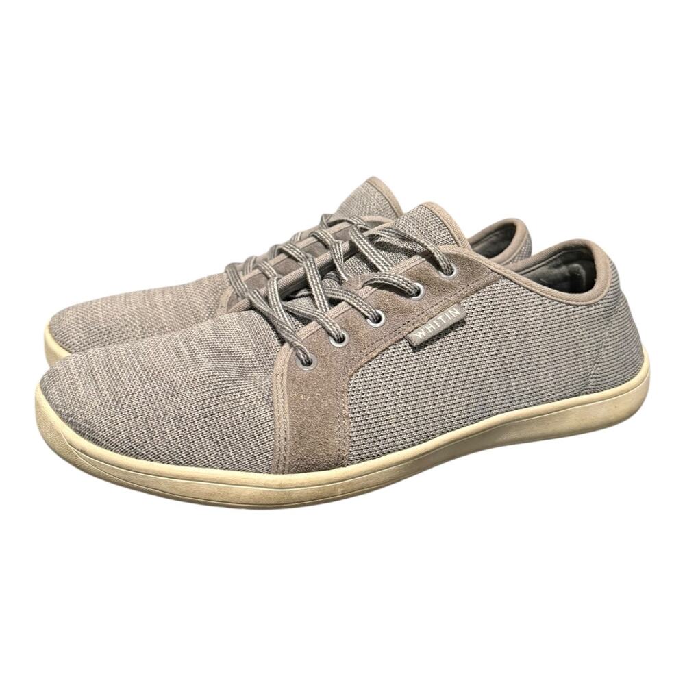 Whitin Minimalist Low Top Lace Up Gray Sneakers Size EU 44 US 11